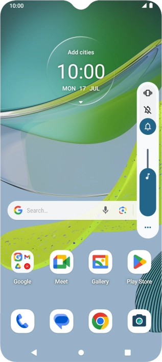 Press the vibration icon to turn on vibration. Press the vibration icon to turn on vibration.