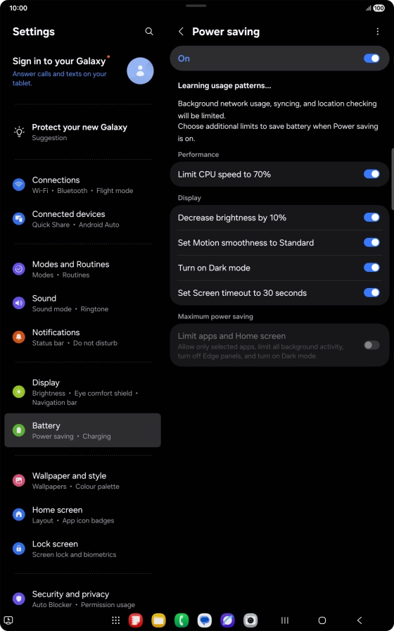 Press the indicators next to the required settings to turn the functions on or off. Press the indicators next to the required settings to turn the functions on or off.