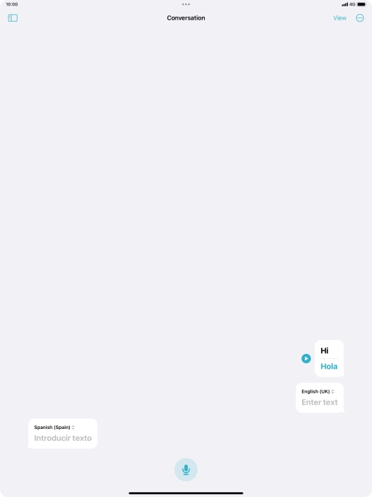 Press the menu icon.