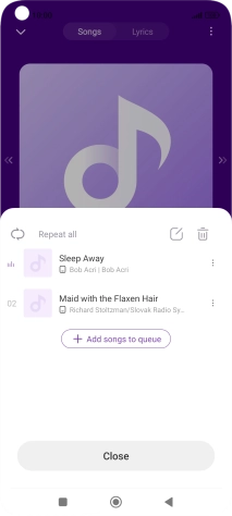 Press the add icon. Press the add icon.