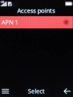 Press the Left selection key.