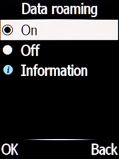 Select Off to turn off the function. Select Off to turn off the function.