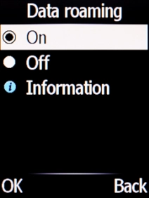 Select Off to turn off the function. Select Off to turn off the function.