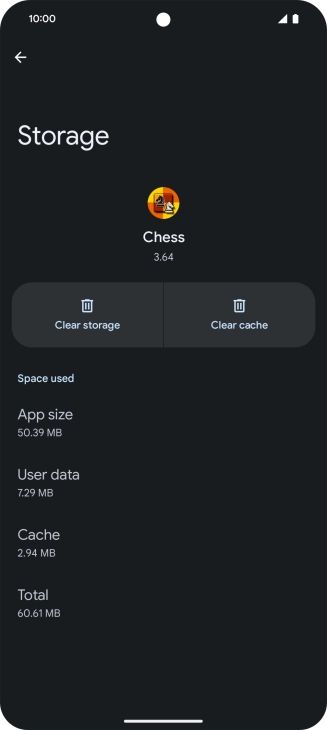 Press Clear cache.