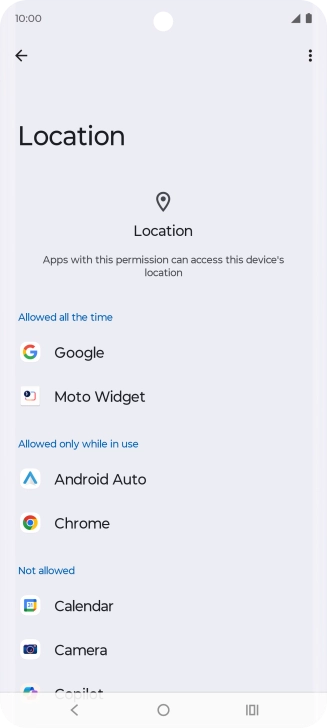 Press the required app. Press the required app.