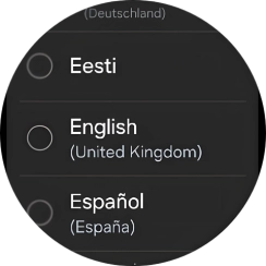 Press the required language. Press the required language.