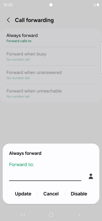Press Disable.