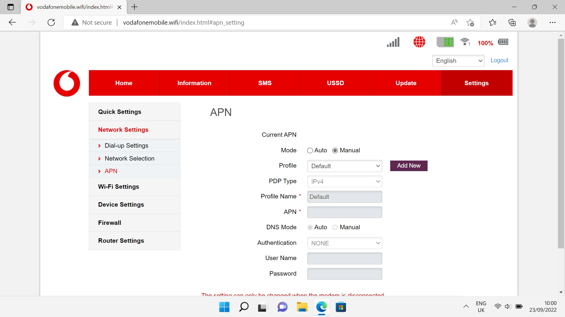 Click Add New.