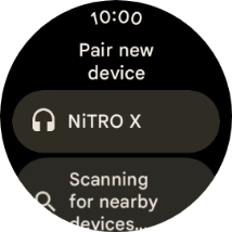 Press the required device.