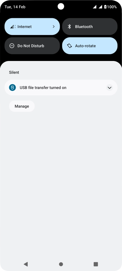 Press the drop down list.