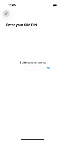 If your SIM is locked, key in your PIN and press OK.