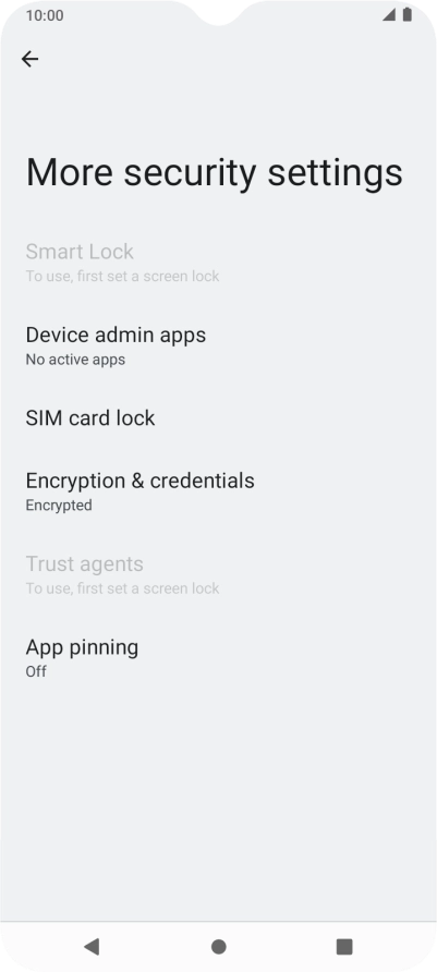 Press SIM card lock. Press SIM card lock.