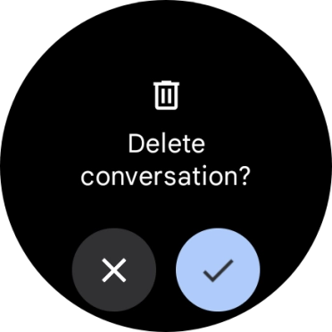 Press the confirm icon. Press the confirm icon.