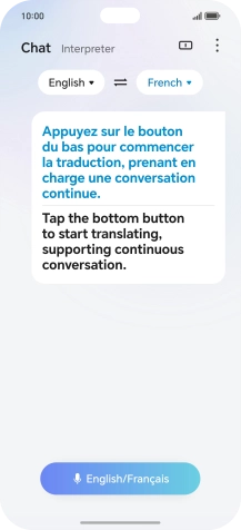 Follow the instructions on the screen to select the required language settings and use the function.