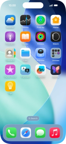 Press and hold the required app.
