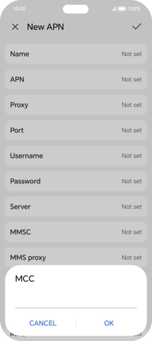 Key in 234 and press OK.