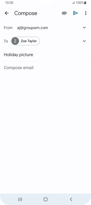 Press the text input field. Press the text input field.