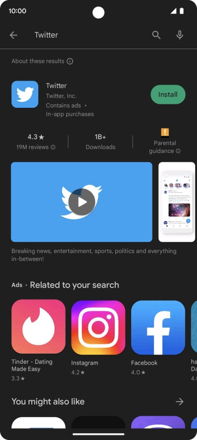 Press Twitter.