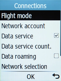 Select Network account. Select Network account.