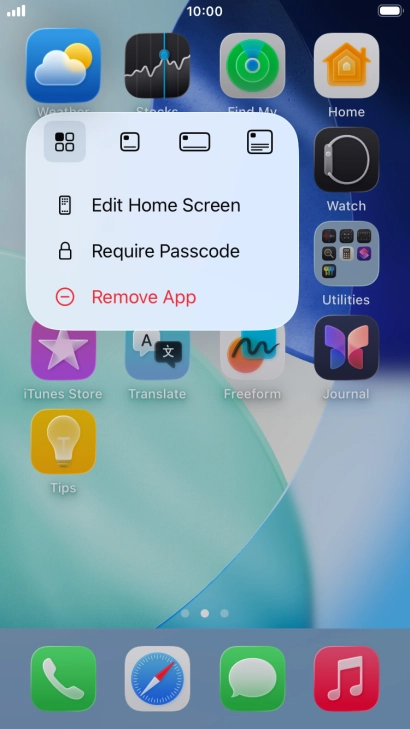 Press Remove App. Press Remove App.