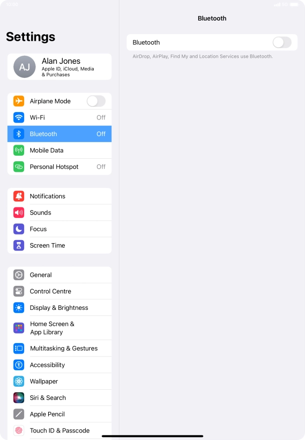 Press the indicator next to Press the indicator next to