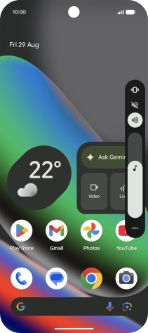 Press the vibration icon to turn on the function. Press the vibration icon to turn on the function.