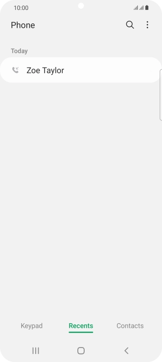 Press the required number.