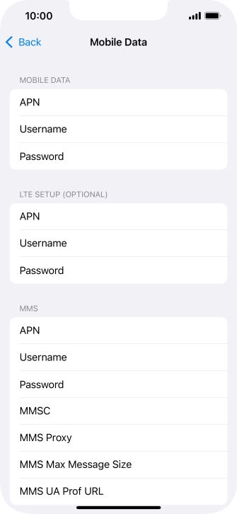 Press APN and key in wap.vodafone.co.uk.