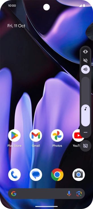 Press the silent mode icon to turn on the function. Press the silent mode icon to turn on the function.