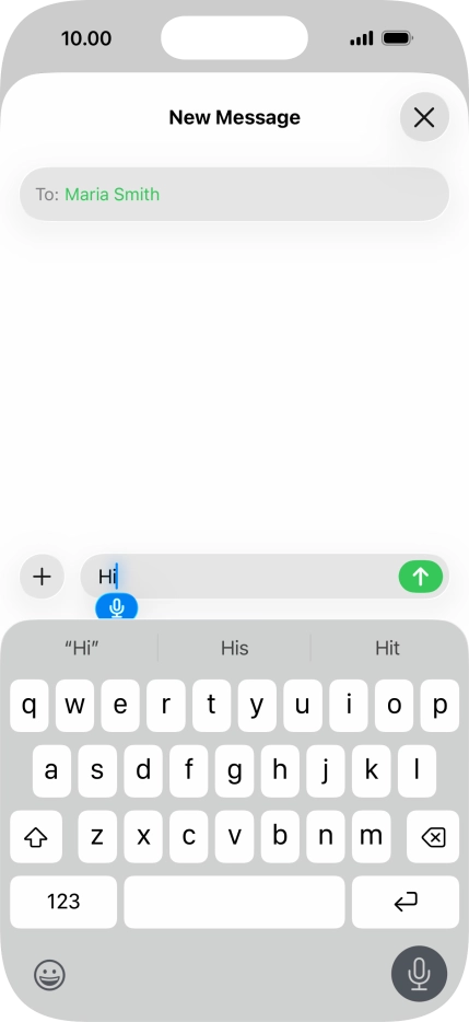 Press the microphone icon to end dictation. Press the microphone icon to end dictation.