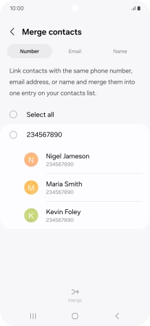 Press the field next to the required number. Press the field next to the required number.