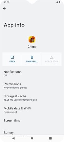 Press Storage & cache. Press Storage & cache.