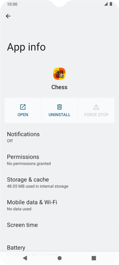 Press Storage & cache. Press Storage & cache.