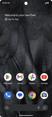 The email message icon shows that you've received a new email message. The email message icon shows that you've received a new email message.