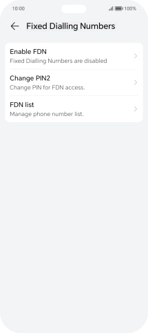 Press FDN list.