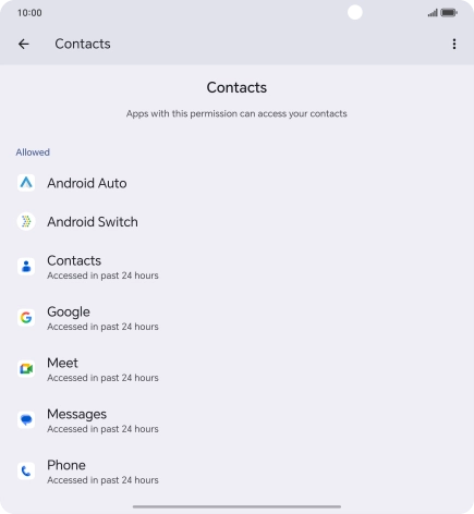 Press the required app.