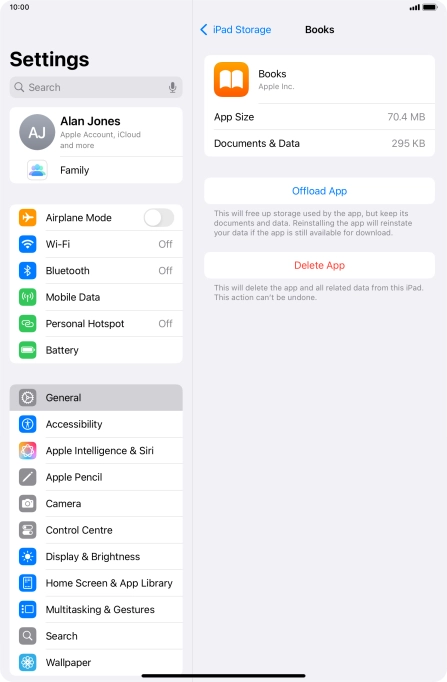 Press Offload App.