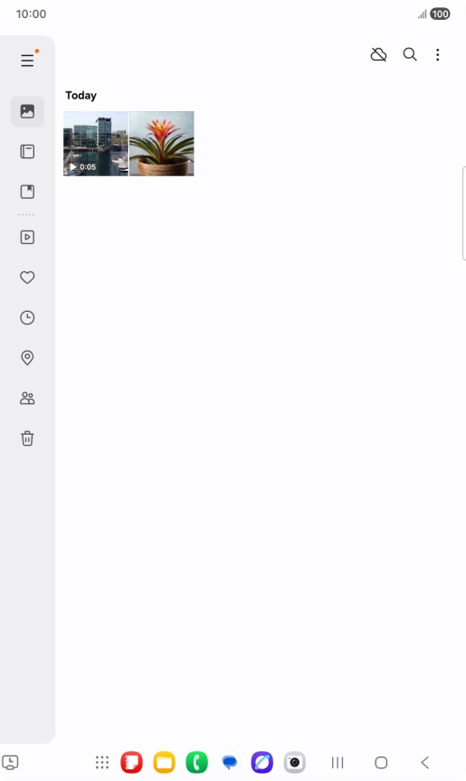 Press and hold the required picture or video. Press and hold the required picture or video.
