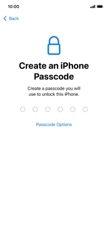 Press Passcode Options. Press Passcode Options.
