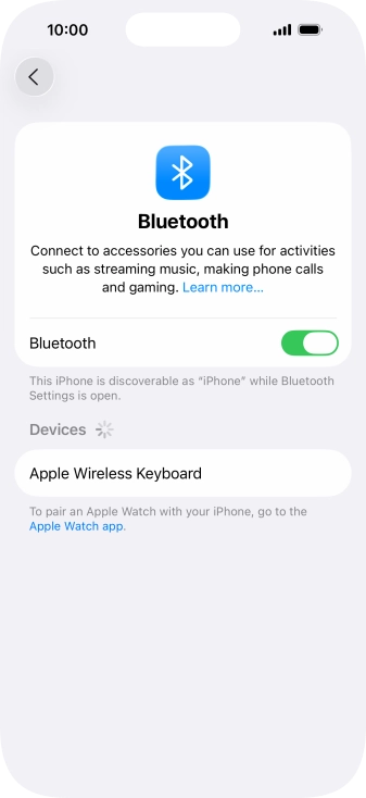 Press the required Bluetooth device and follow the instructions on the screen to pair the device with your phone. Press the required Bluetooth device and follow the instructions on the screen to pair the device with your phone.