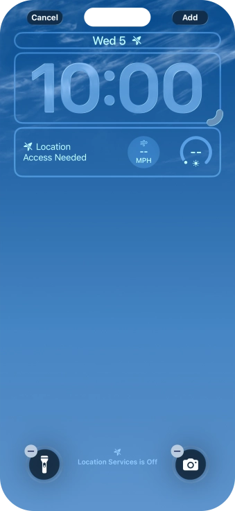 To customise the way the lock screen date is displayed, press the date widget and follow the instructions on the screen to select the required widget display mode. To customise the way the lock screen date is displayed, press the date widget and follow the instructions on the screen to select the required widget display mode.
