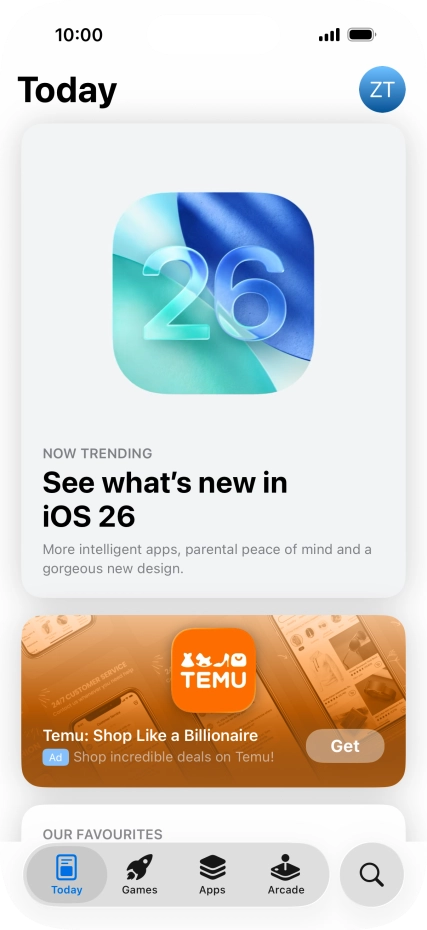Press the search icon. Press the search icon.