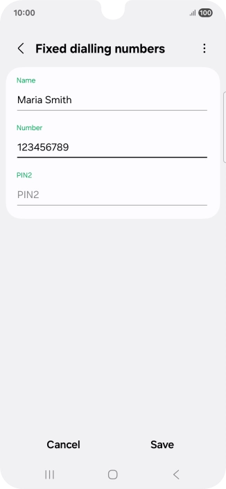 Press PIN2 and key in your PIN2. The default PIN2 is 1111. Press PIN2 and key in your PIN2. The default PIN2 is 1111.
