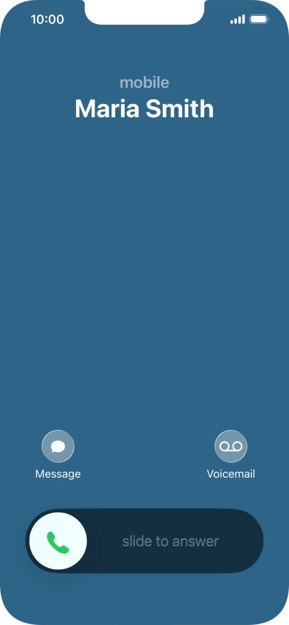 Press Voicemail when you get a call. Press Voicemail when you get a call.
