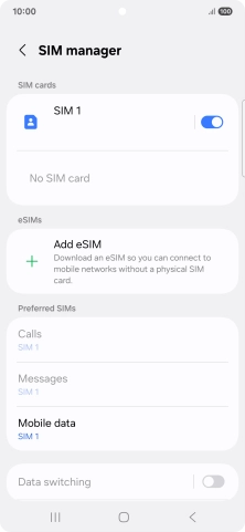 Press the Home key to return to the home screen.