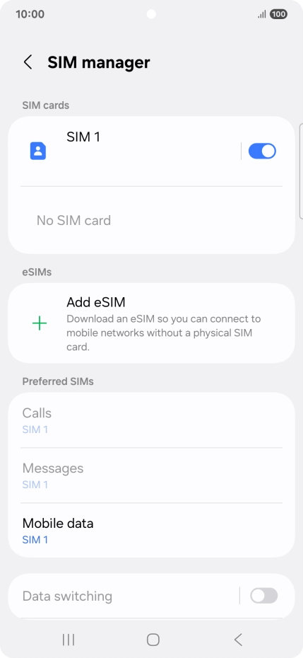 Press the Home key to return to the home screen.
