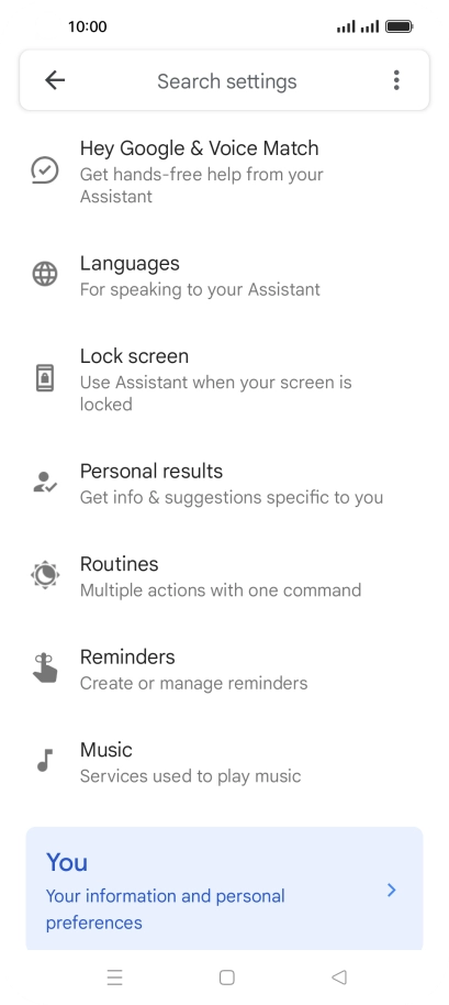Press Hey Google & Voice Match.
