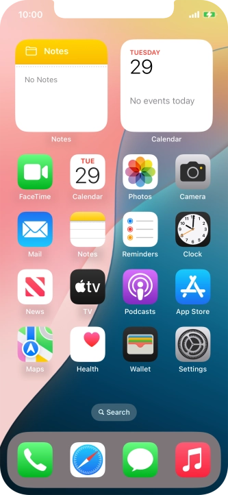 When the battery charging icon is displayed, the battery is charging.