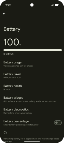 Press Battery health. Press Battery health.
