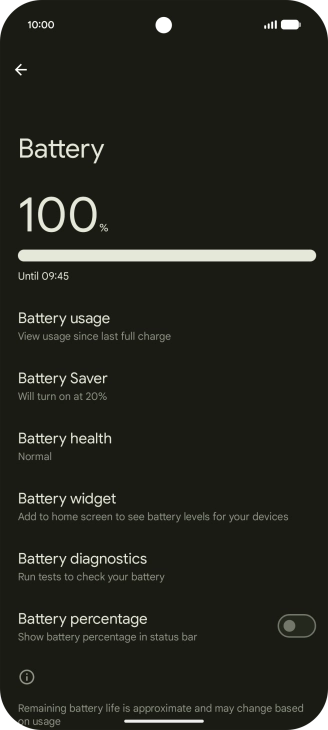 Press Battery health. Press Battery health.